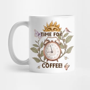 Time For Coffee! Vintage Design Mug